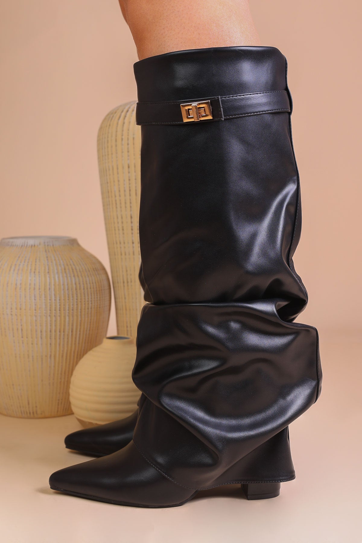 PS POELMAN FLEUR - Laarzen - middle beige/beige PS POELMAN FLEUR - Laarzen - middle beige/beige