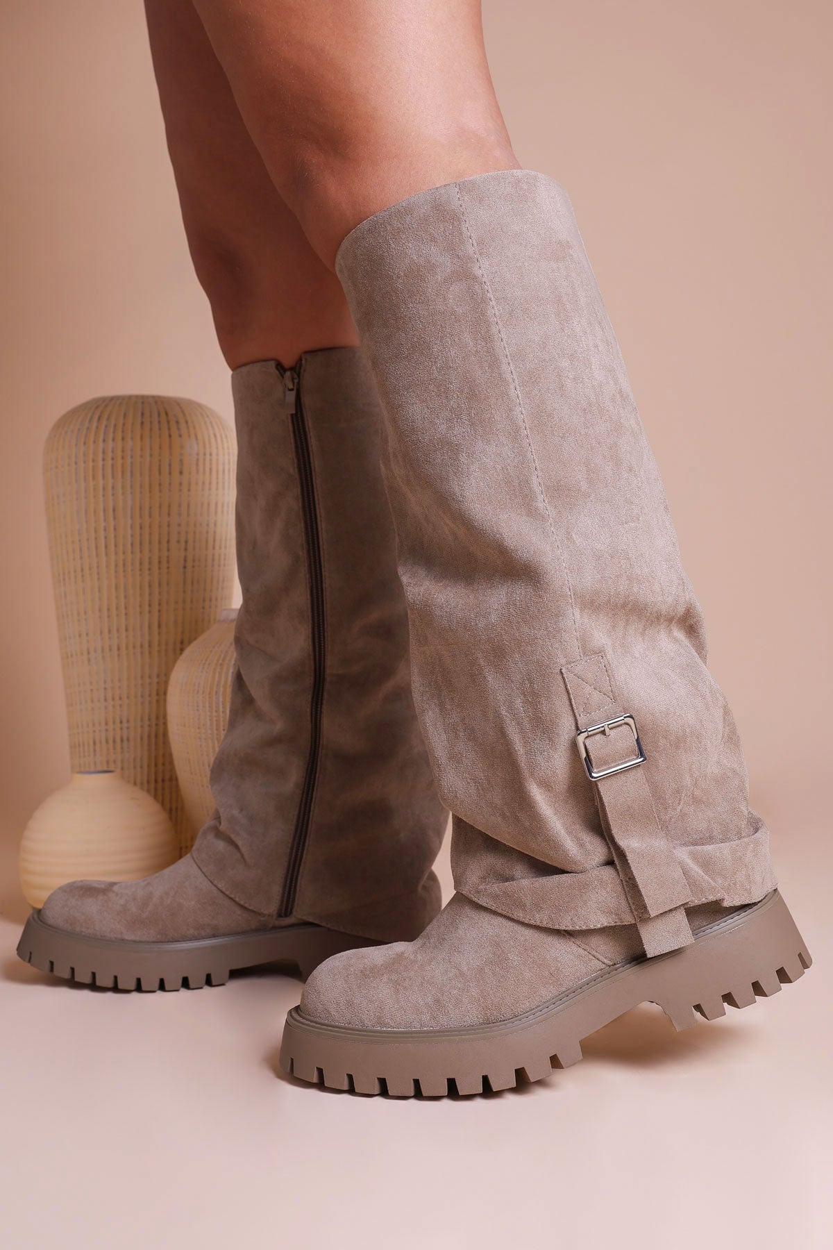 Fold Over Boots - Miss Moda Luxe