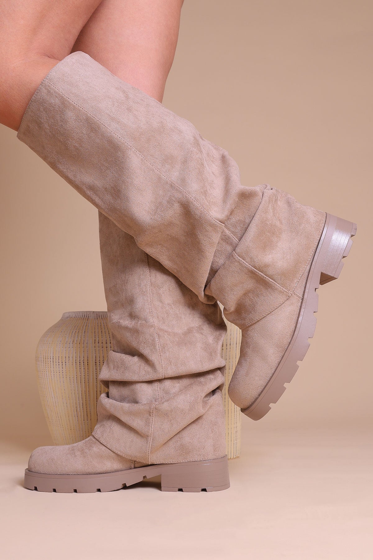 Fold Over Boots - Miss Moda Luxe