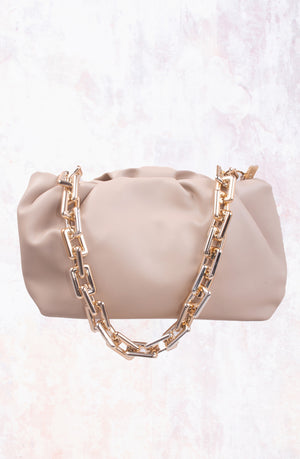 The Koko Clutch Bag In Beige
