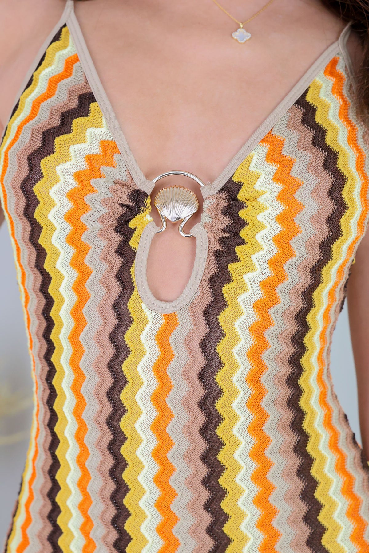 zig zag crochet dress Womens Pink Crochet Zig Zag Patterned Maxi Dress
