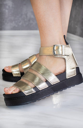 Alexis Chunky Gladiator Sandal Gold