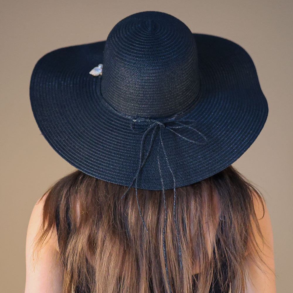 
                      
                        Black Straw Western Shell Detailing Hat
                      
                    