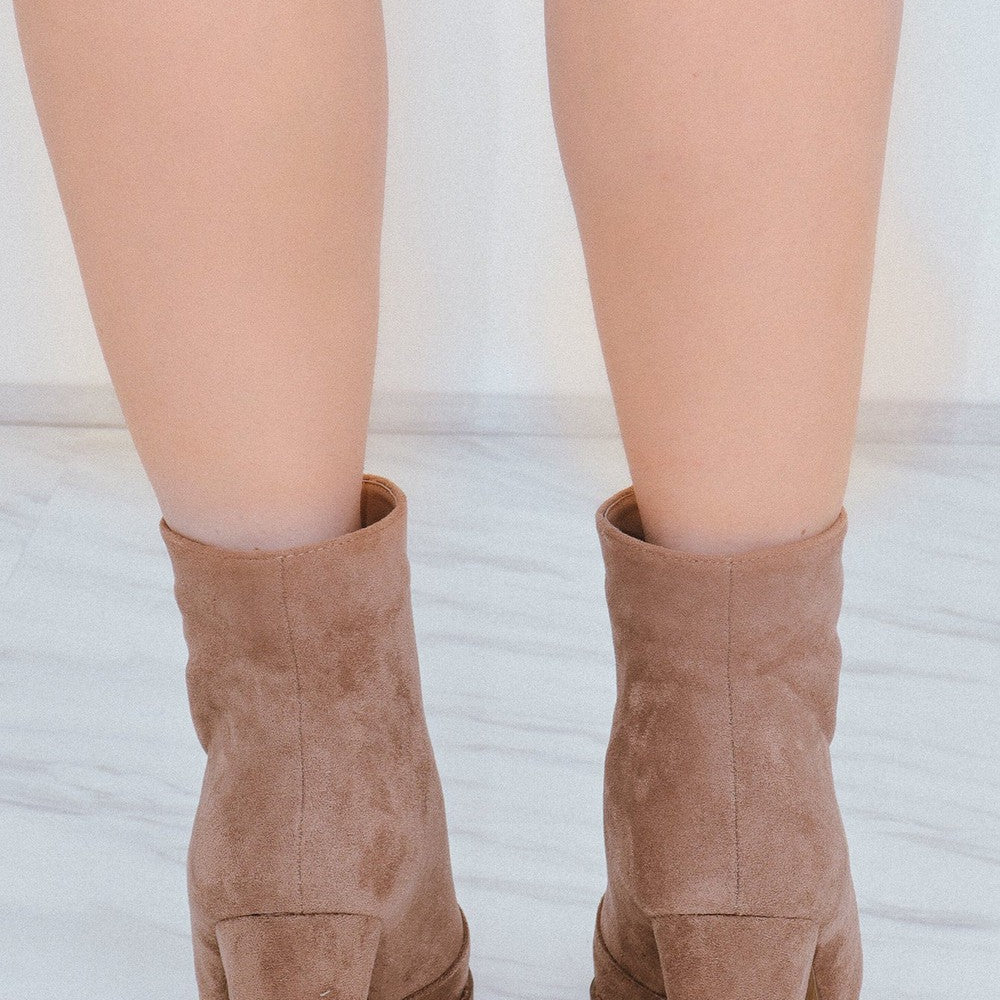 
                      
                        Camel Classic Faux Suede Zip Up Heeled Cowboy Boot
                      
                    