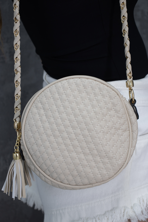 
            
                Load image into Gallery viewer, The Circle Bag In Beige
            
        