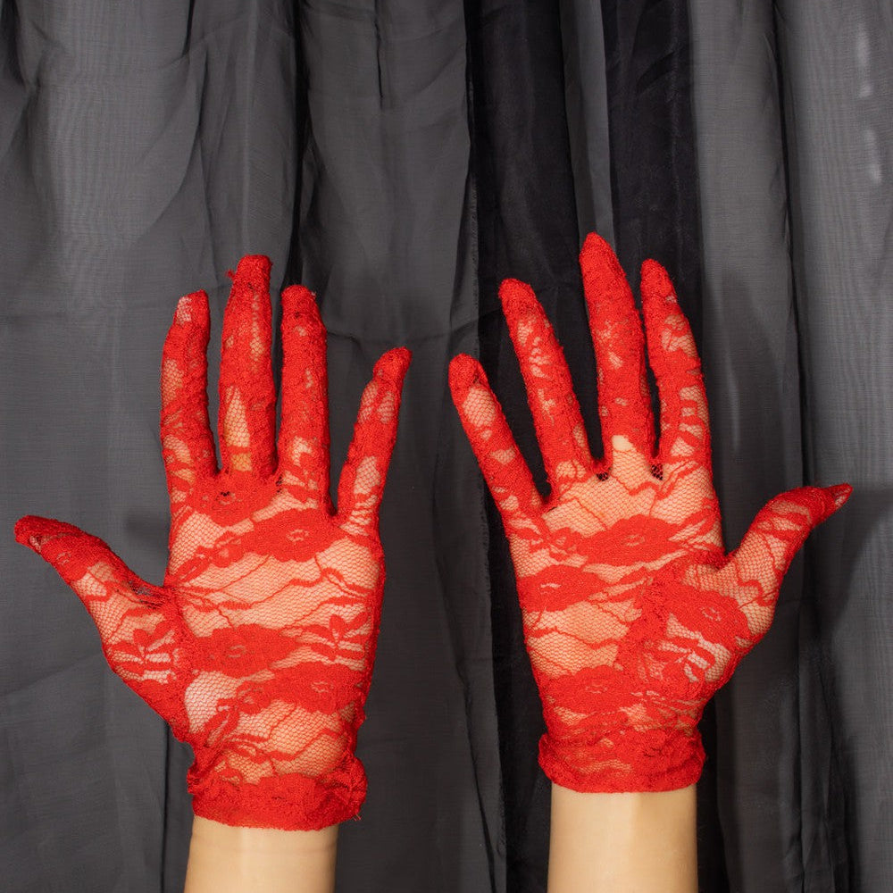 
                      
                        Short Red Lace Halloween Fancy Dress Gloves
                      
                    