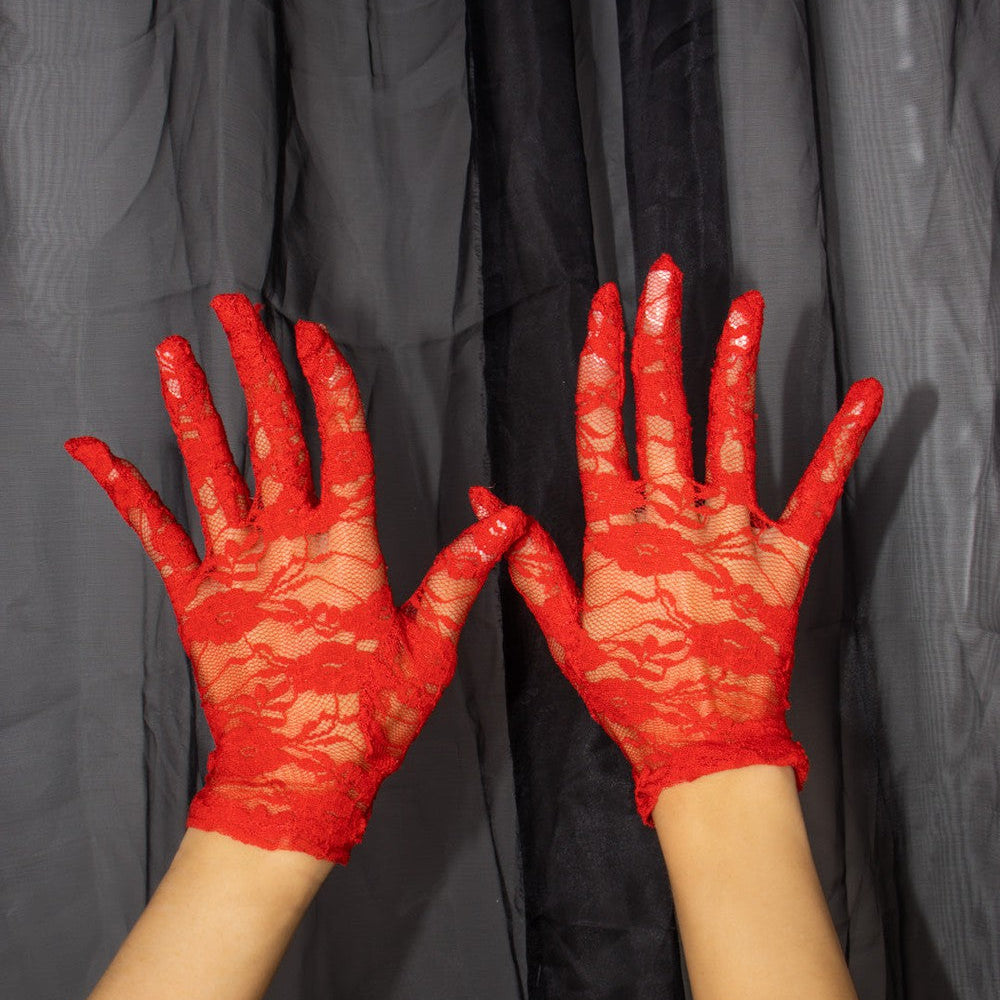 
                      
                        Short Red Lace Halloween Fancy Dress Gloves
                      
                    