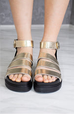 Alexis Chunky Gladiator Sandal Gold