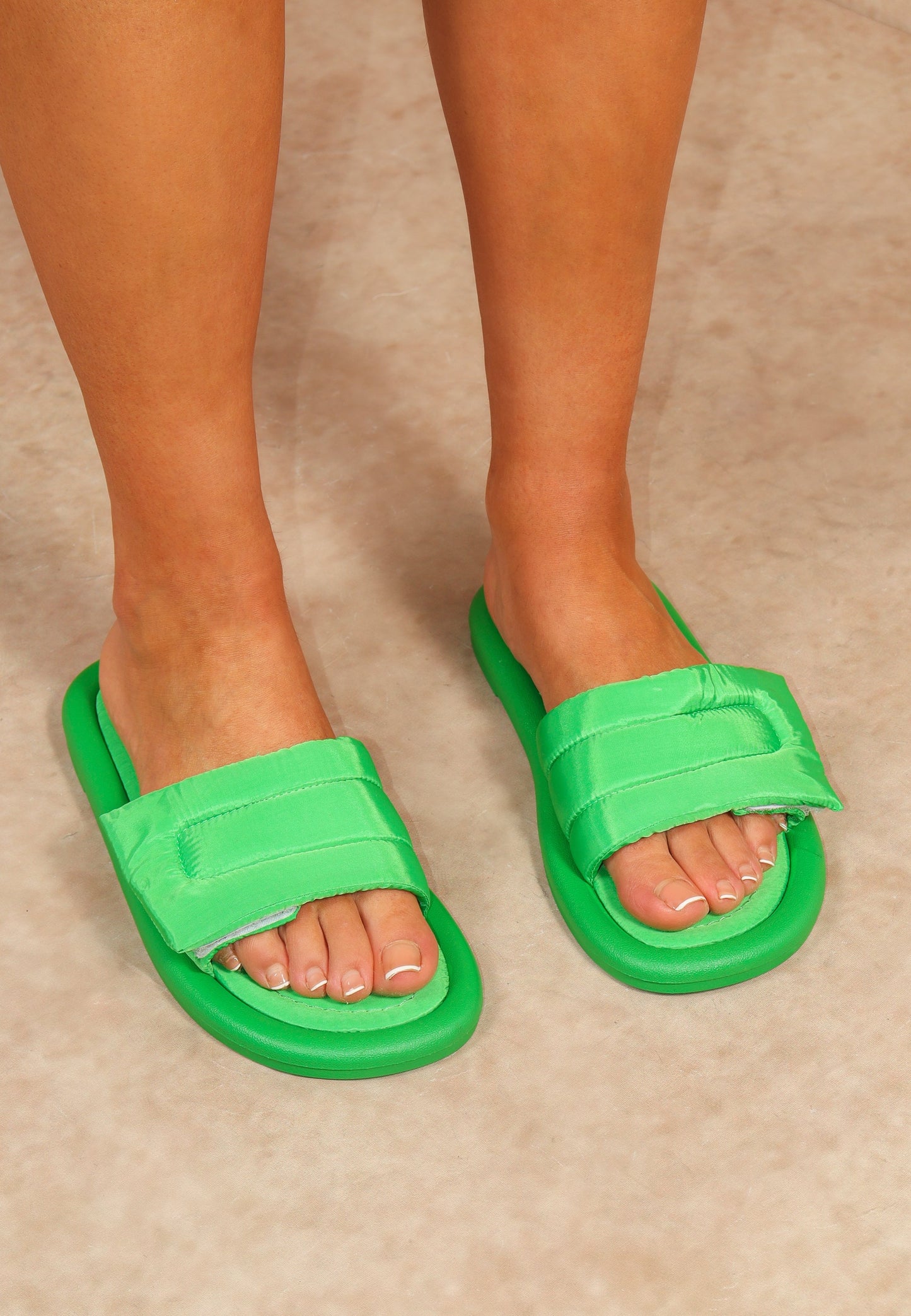 Green Premium Velcro Padded Slider